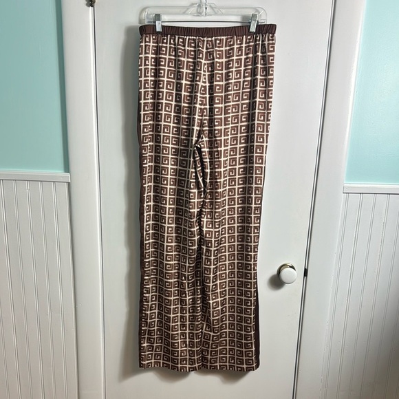 NWT Hansen & Gretel Bille Pant Geo Stamp Brown Wide Leg Size XL - Picture 6 of 16